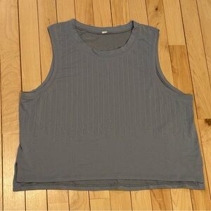 Lululemon Train To Be Tank Top Gray Size 12